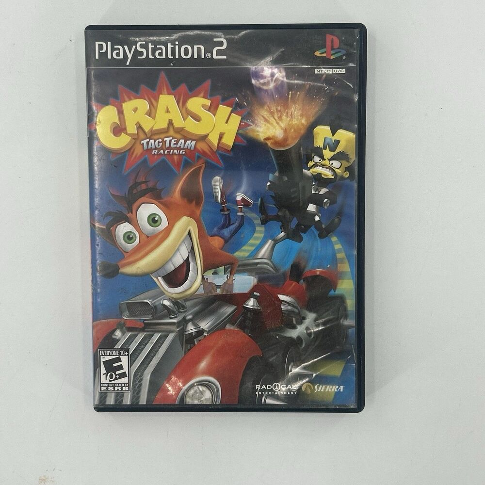 Crash: Tag Team Racing (PlayStation 2 PS2, 2005) Fast Shipping